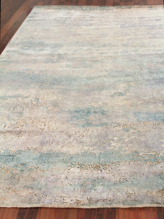Exquisite Rugs Reflections 2511 Light Beige/Blue Area Rug Closeup Image