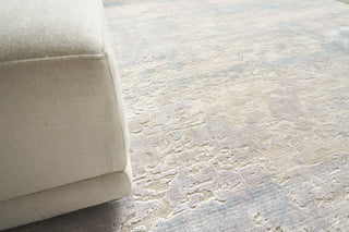 Exquisite Rugs Reflections 2511 Light Beige/Blue Area Rug Lifestyle Image Feature