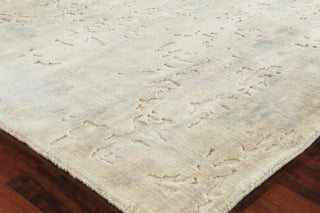 Exquisite Rugs Reflections 2513 Ivory/Soft Green Area Rug Corner Image