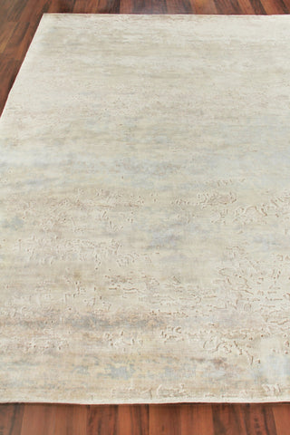 Exquisite Rugs Reflections 2513 Ivory/Soft Green Area Rug Closeup Image