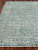 Exquisite Rugs Reflections 2517 Teal Area Rug Closeup Image