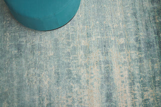 Exquisite Rugs Reflections 2517 Teal Area Rug Detail Image