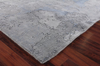 Exquisite Rugs Reflections 2533 Gray/Blue Area Rug Corner Image