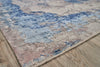 Exquisite Rugs Roset 2536 Silver/Blue Area Rug Corner Image