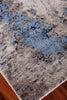 Exquisite Rugs Roset 2536 Silver/Blue Area Rug Lifestyle Image Feature