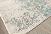 Exquisite Rugs Cassina 2538 Ivory/Light Blue Area Rug Corner Image