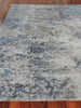 Exquisite Rugs Reflections 2543 Silver/Blue Area Rug Closeup Image