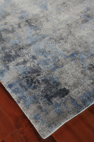 Exquisite Rugs Reflections 2543 Silver/Blue Area Rug Detail Image