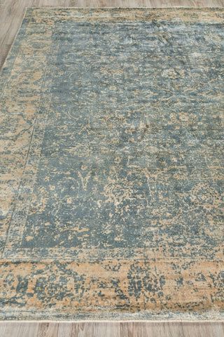Exquisite Rugs Cassina 2547 Silver/Ivory Area Rug Closeup Image