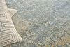 Exquisite Rugs Cassina 2547 Silver/Ivory Area Rug Lifestyle Image Feature