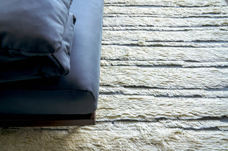 Exquisite Rugs Moroccan 2560 Ivory/Dark Gray Area Rug Lifestyle Image Feature