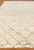 Exquisite Rugs Moroccan 2561 Ivory/Charcoal Area Rug Closeup Image