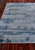 Exquisite Rugs Cadence 2566 Light Blue/Gray Area Rug by The Met Closeup Image