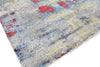 Exquisite Rugs Reflections 2616 Ivory/Blue/Red Area Rug Corner Image