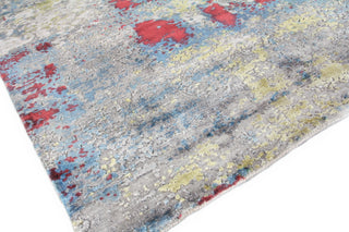 Exquisite Rugs Reflections 2616 Ivory/Blue/Red Area Rug Corner Image