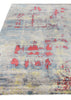 Exquisite Rugs Reflections 2616 Ivory/Blue/Red Area Rug Closeup Image
