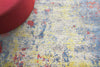 Exquisite Rugs Reflections 2616 Ivory/Blue/Red Area Rug Lifestyle Image Feature