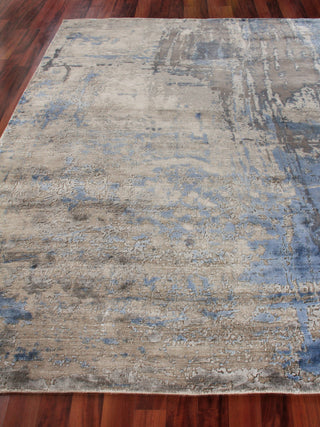 Exquisite Rugs Reflections 2620 Beige/Blue Area Rug Closeup Image