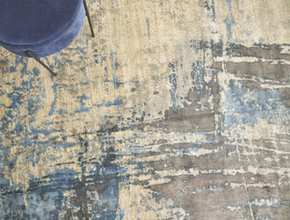 Exquisite Rugs Reflections 2620 Beige/Blue Area Rug Detail Image