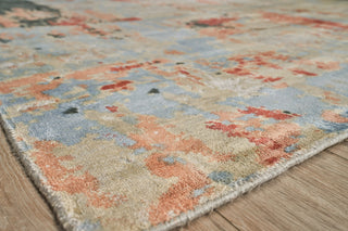 Exquisite Rugs Reflections 2621 Blue/Black Area Rug Corner Image