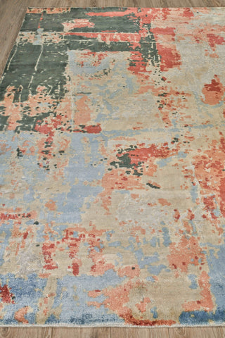 Exquisite Rugs Reflections 2621 Blue/Black Area Rug Closeup Image