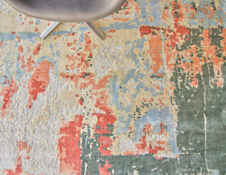 Exquisite Rugs Reflections 2621 Blue/Black Area Rug Detail Image