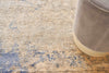 Exquisite Rugs Roset 2623 Beige/Blue Area Rug Lifestyle Image Feature