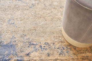 Exquisite Rugs Roset 2623 Beige/Blue Area Rug Lifestyle Image Feature