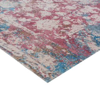 Exquisite Rugs Antolini 2624 Pink/Blue Area Rug Corner Image