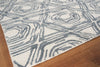 Exquisite Rugs Caprice 2708 Dark Blue/Ivory Area Rug Corner Image