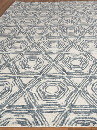 Exquisite Rugs Caprice 2708 Dark Blue/Ivory Area Rug Closeup Image