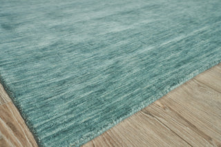 Exquisite Rugs Roche 2734 Soft Teal Area Rug Corner Image
