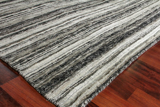 Exquisite Rugs Organica 2883 Charcoal/Silver Area Rug Corner Image