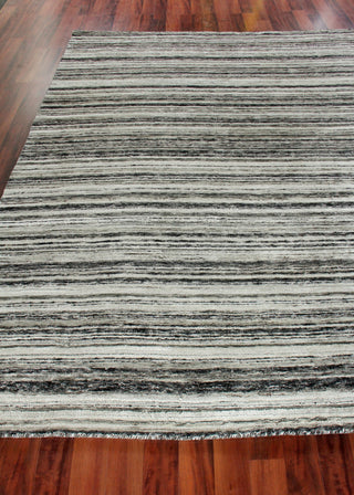 Exquisite Rugs Organica 2883 Charcoal/Silver Area Rug Closeup Image
