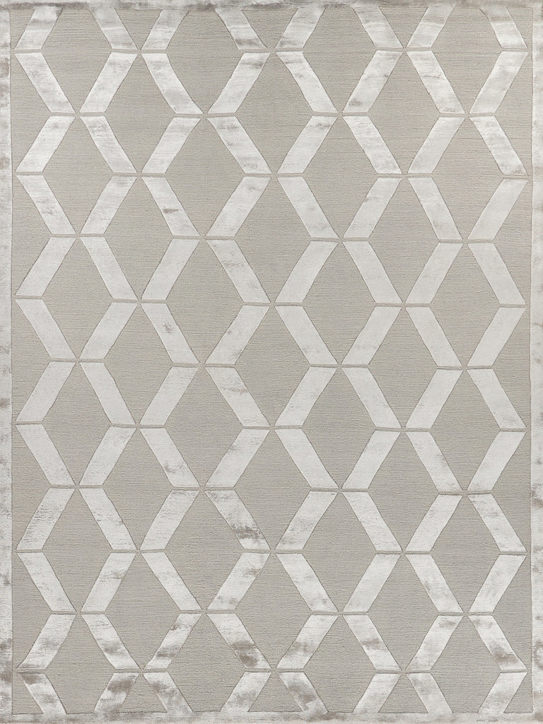 Exquisite Rugs Metro Velvet 3030 Silver Area Rug by The Met main image