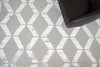 Exquisite Rugs Metro Velvet 3030 Silver Area Rug by The Met Lifestyle Image Feature