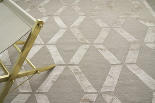 Exquisite Rugs Metro Velvet 3031 Beige Area Rug by The Met Closeup Image