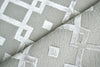Exquisite Rugs Metro Velvet 3032 Silver Area Rug by The Met Closeup Image