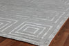 Exquisite Rugs Metro Velvet 3039 Silver Area Rug by The Met Corner Image