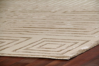 Exquisite Rugs Metro Velvet 3040 Beige Area Rug Corner Image