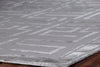 Exquisite Rugs Metro Velvet 3042 Silver Area Rug Corner Image