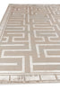 Exquisite Rugs Metro Velvet 3043 Beige Area Rug by The Met Closeup Image