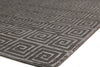 Exquisite Rugs Greek Key 3050 Dark Gray Area Rug by The Met Corner Image