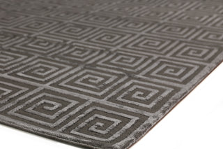 Exquisite Rugs Greek Key 3050 Dark Gray Area Rug by The Met Corner Image