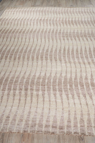 Exquisite Rugs Bamboo Silk 3053 Beige/Brown Area Rug Closeup Image