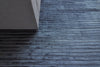 Exquisite Rugs High Low 3086 Navy Area Rug Lifestyle Image Feature