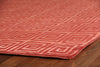 Exquisite Rugs Metro Velvet 3093 Rust Area Rug Corner Image
