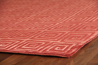Exquisite Rugs Metro Velvet 3093 Rust Area Rug Corner Image