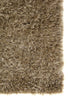 Exquisite Rugs Viscose Shaggy 3105 Beige Area Rug Closeup Image