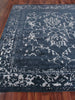 Exquisite Rugs Terras 3131 Navy/Silver Area Rug by The Met Closeup Image